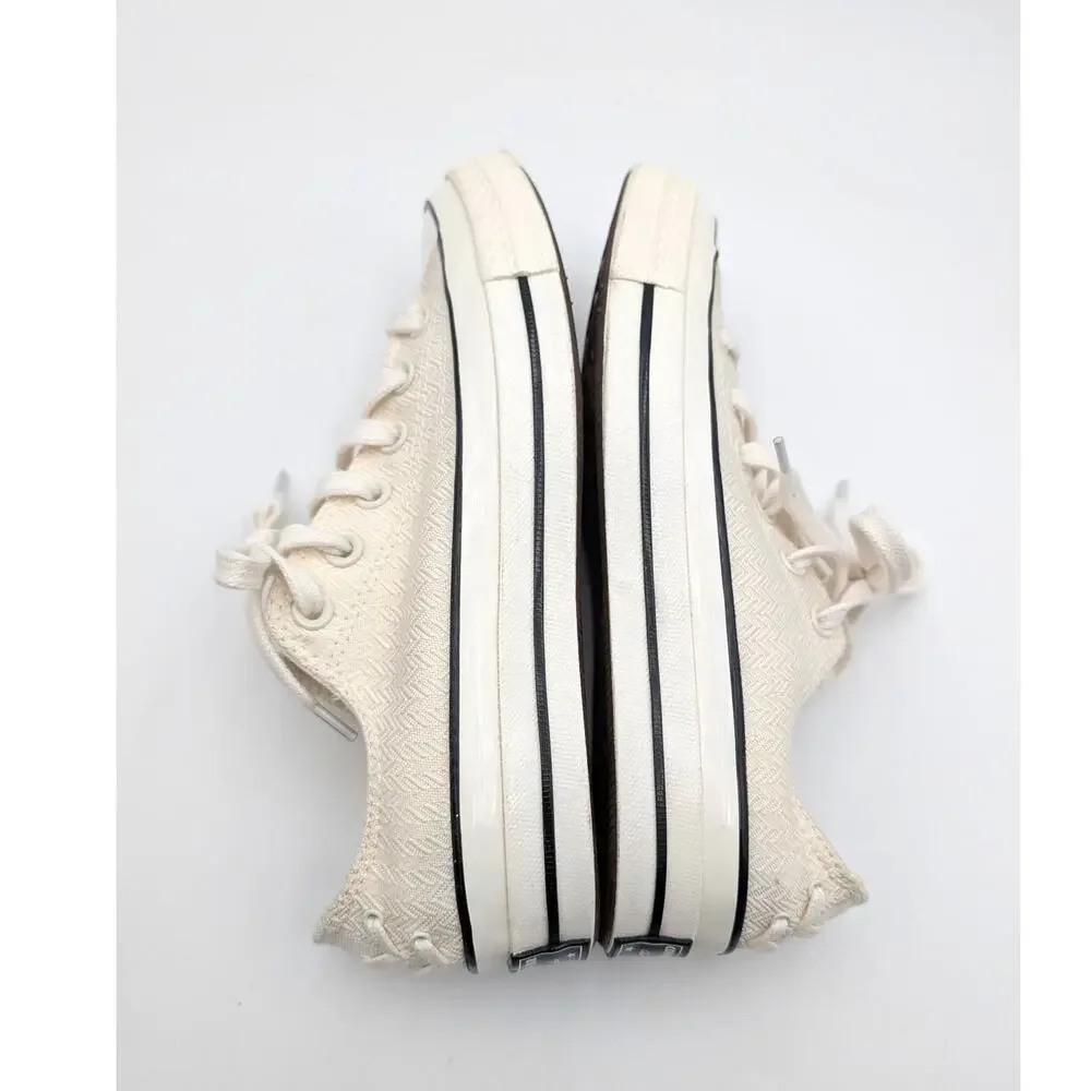 Converse Chuck 70 Lace-Up Sneaker Shoes Unisex Off White Size US W8/M6 EU39 - Picture 6 of 11